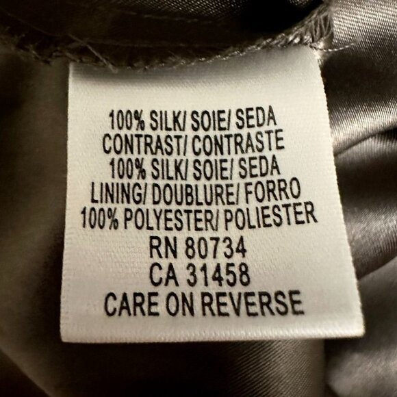 BCBGMaxAzria Brown Grecian Pleated 100% Silk Gown Low Back Size 0 Dress - Picture 10 of 12